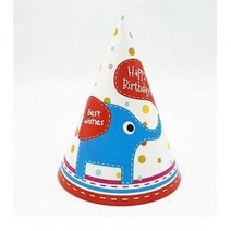 패밀리레스토랑 생일파티소품 귀여운 코끼리 파티고깔모자 이벤트용품 사무용품점