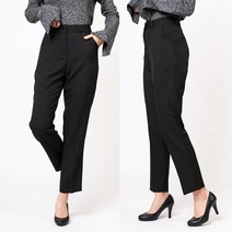 키작녀 히든 밴딩 9.5부 여자 슬랙스 정장바지