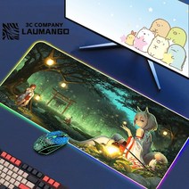 에픽 세븐 Rgb 마우스 패드 게이머 키보드 매트 책상 애니메이션 카펫 Pc 빅 게임 캐비닛 확장, 11 GG001218_07 RGB350x600x3mm