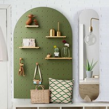 벽걸이수납장 보관함 벽걸이 수납 월 포켓 타공보드, 상세 페이지 참고, 물결 흰색