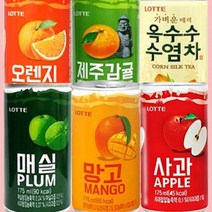 롯데 가벼운매력 옥수수수염차 175ml, 30캔