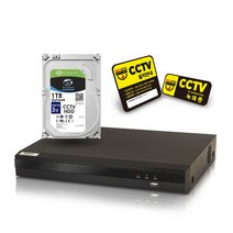 400만화소 녹화기+씨게이크 HDD 1TB 장착 CCTV DVR QHD, HDD 2TB