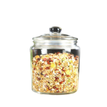 JINGHENG 밀폐용 대용량 수제청 쌀 유리병, 900ML, 1개