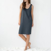 드레스 원피스 여성 봄 여름 100% 코튼 거즈 캐주얼 민 탱크 주머니 Midi Robe Vestidos Elegantes Para Mujer
