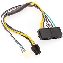 ATX 24pin to Motherboard 2-ports 6pin Adapter PSU Power Supply Cable Cord for HP Z220 [C00094862], 01-30cm Version 1-94862