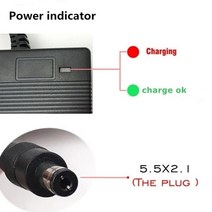 전기자전거충전기 25.2V 10A 리튬 이온 스쿠터 충전기 21.6V 24V 6S 이바이크 자전거 전동 공구 배터리, 02 DC5521_02 EU