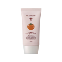 스킨푸드 토마토 톤 업 선크림 40ml (SPF50+) 촉촉 자연 화사 톤업 톤보정 썬크림, 40ml x 1개