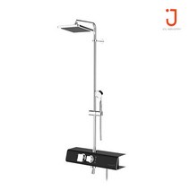 제이씨엘 선반형 해바라기 샤워기 JCL J3 CB 크롬블랙, 1개