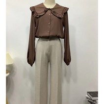 오르네트 여성 빅카라 레이스 블라우스