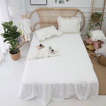 단잠 수아르 누빔 프릴베드스커트 침대커버(모든사이즈 제작 가능)
