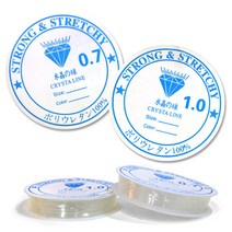 실리콘 고무줄 - 원석팔찌재료 DIY재료 팔찌만들기 팔찌부자재, 1mm