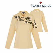 파리게이츠 골프 pearlygatesgolf여성 스마일 로고 포인트 카라티셔츠 P521A1TO054_YL, 000, YL