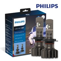 필립스 자동차 합법인증 LED 전조등 램프 얼티논 프로 9000 / UP 9000 H7 1세트 / 5년보증, H7-C