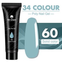 as젤 네일 Mr Chem-폴리 UV 젤 퀵 빌딩 지속 연장 매니큐어 페인팅 바니시 15ML 아트 도구 에나멜 uas, [60] 60