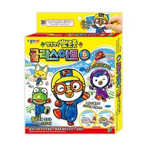 종이나라 글라스 아트 6색 만들기 세트 4종, 뽀로로