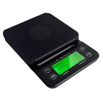 커피저울 계량저울 업소용 타이머가 있는 주방 저울 스마트 디지털 커피 전자 식품 방수 정밀 5kg/0.1g, 한개옵션2, 03 3KG-0.1g with Timer, 한개옵션1