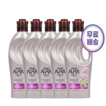 아우라 바이럭스 실내건조 섬유유연제 1L 라임버베나향 x 5개, 단일옵션