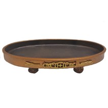 한반도농원 B36. 타원수반 소(동색) 수반 분재용수반 분재용 숯화분 화분받침