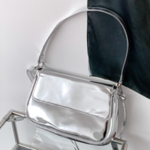 시프트에잇 심플 라운드 스퀘어 에나멜 숄더백 크로스백