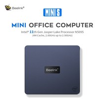 소형PC 미니PC 산업용미니PC Beelink-미니 S 윈도우즈 11 미니 PC 인텔 셀러론 N5095 8GB SSD 데스크탑 게, 03 UK, 01 8GB 128GB