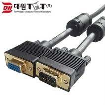 대원TMT D-SUB 15핀 VGA(RGB) M/F 리피터 연장 케이블 1.8M DW-RGBF-1.8M