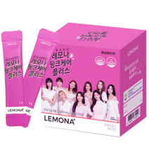 경남제약 레모나 핑크 케어 플러스 피부 비타민 2g x 60포 피부보습 히알루론산 비타민c, 2박스(120포)