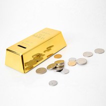 골드바저금통 돼지저금통 동전보관 특이한 저금통, 1개
