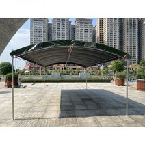 주차장천막 주차천막 카페 글램핑 테라스 바베큐텐트 784678, 너비 5X10미터 두께의 용융 스켈