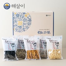 해살이 건어물 혼합 5종세트 조림용멸치 진미채 황태채 다시팩 미역, 단품