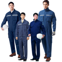 KSK 춘추 청지작업복 청작업복 용접용 작업복 용접복 상하세트 일체형 작업복, KSK A-4(상의+하의), L(95)