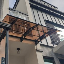 1500X9000 비가림캐노픽스 DIY차양 렉산색상 브라켓 차양시스템 차광막 고정식어닝, 브라운엠보, 레드, 블랙