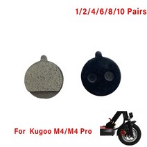 전동 스쿠터 1/2/4/6/8/10 쌍 사이클링 유기 수지 디스크 브레이크 패드 KUGOO M4 PRO 전기 접이식 킥스쿠터 캘리퍼, [01] 1pair resin
