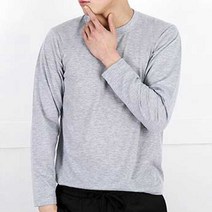심플 남자 라운드 티셔츠 긴팔 데일리 캐주얼 코디H/N: TDHDEAL25 +H7