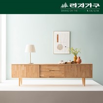 우드림 고무나무 서랍형 슬라이딩 거실장 2000_LI113, 네추럴