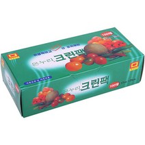 1+1 지퍼백 위생팩 폴리백 소분 밀폐 주머니 특 100매, 8개