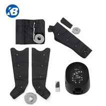 다리 마사지기 종아리 공기파 충전 공압 진동 반죽 및 감싸기 가정용 전기 근육 발, 본체 + 이중 다리 XL 사이즈