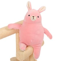 라움생 애착 인형 곰 토끼인형 모찌 귀여운 동물 큰 대형 신생아 아기 유아 수면 봉제 수제 핸드메이드 애착인형, 핑크, S-25cm