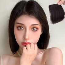 정수리 옆머리 볼륨 똑딱핀 헤어 피스 (다크브라운) 부분 가발, 상세페이지 참조, 상세페이지 참조, 상세페이지 참조