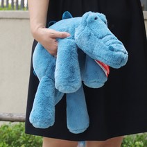 엎드린 나무늘보 여우 라쿤 악어 장난감 털인형 쿠션 친구 생일 선물, Crocodile, 70cm
