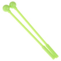 드럼 스틱 20cm 타악기 드럼 스틱 소형 성인용 말렛 리듬 고무 키즈 2 개/세트, 05 green