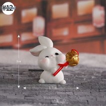 풍요기원 계묘년 선물 2023년 띠 액막이 토끼 미니 홈 데스크 장식품, S12 타입