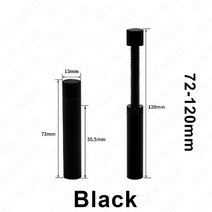 그래픽 카드 26-120mm vga 브래킷 모든 알루미늄 금속 마그네틱 바닥 안티 벤딩, 블랙 72-120mm