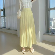 러블리아미에 / 아미에 /달리 플리츠 주름 맥시 롱 스커트