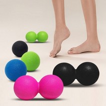[도매아재] 땅콩볼 / 라크로스볼 마사지볼 마사지공 스트레칭볼 땅콩마사지볼 셀프마사지볼 더블마사지볼, 땅콩 마사지볼(블루)