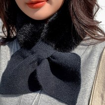 스윙어패럴 리본 니트 퍼머플러