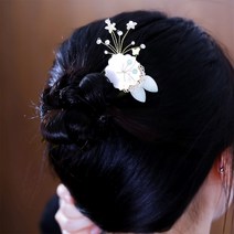 만개한 꽃 비녀 DIYSET 헤어콤 뒤꽂이 만들기 [동영상]