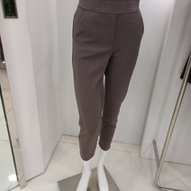 막스카라 밴딩 일자 밑단 백 조거 팬츠