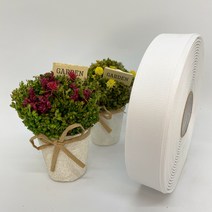 포장 리본 끈 제이제이리본 골직리본15mm 20mm 25mm 60컬러 (길이 45M ) 공단리본, 61미색
