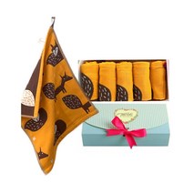 HJ. Market 위클리 핸드타올 5종 선물세트, 옐로우폭스 5종