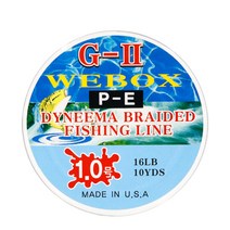 WEBOX G-2 PE합사 10YDS (민물목줄) PE라인, 3.0호